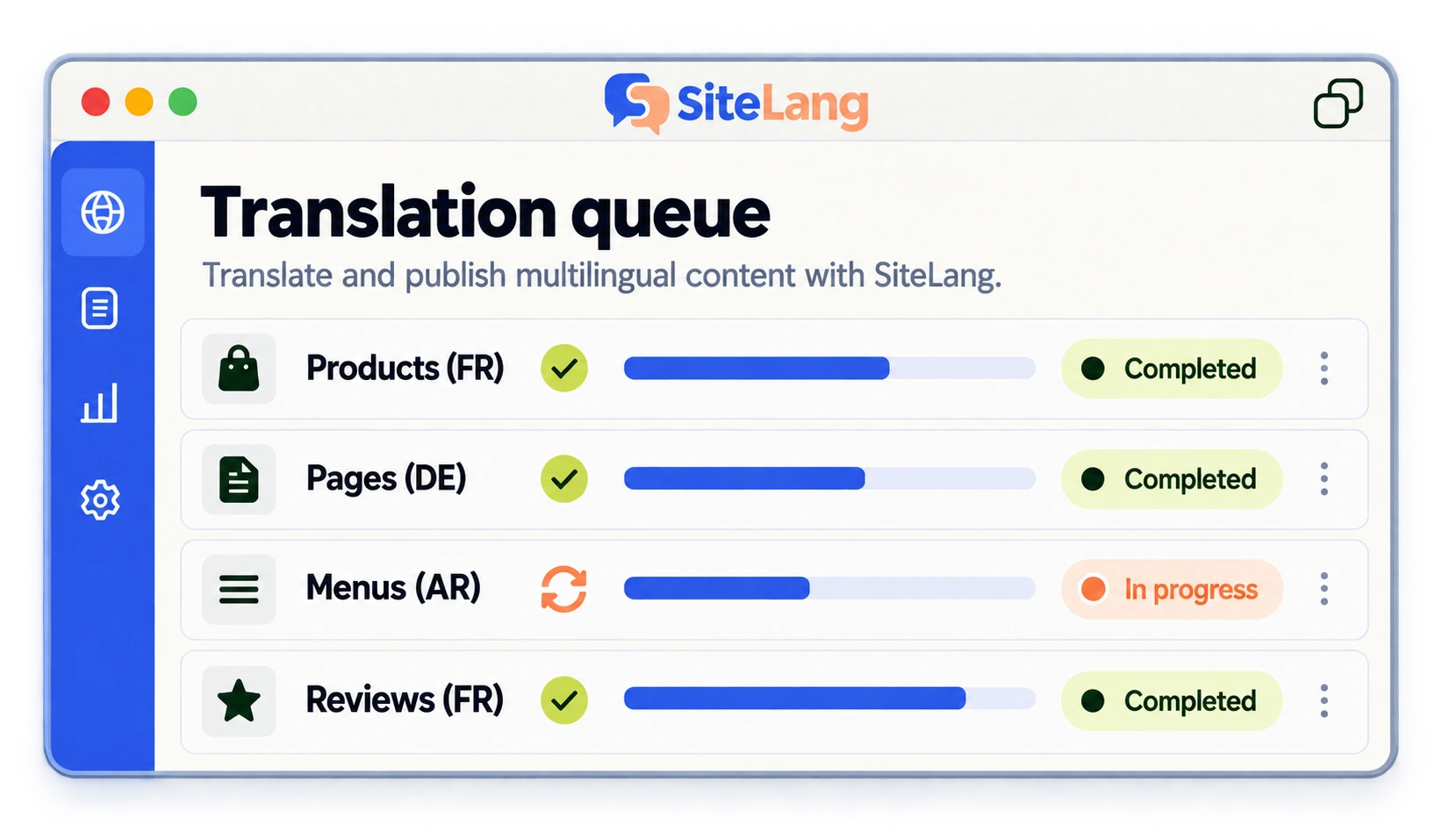 SiteLang marketing illustration supplied with the approved homepage design